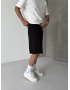 Siyah City Basic Bol Kalıp Şort