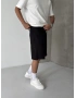 Siyah City Basic Bol Kalıp Şort