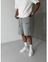 Gri City Basic Bol Kalıp Şort