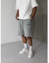Gri City Basic Bol Kalıp Şort
