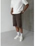 Kahve City Basic Bol Kalıp Şort