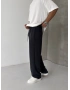 Siyah Modal Kumaş Baggy Eşofman