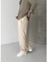 Krem Regular Kalıp Keten Baggy