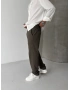 Haki Regular Kalıp Keten Baggy
