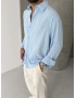 Bebe Mavi Yıkamalı Oversize Viskon Gömlek