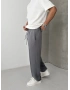 Gri Modal Kumaş Baggy Eşofman