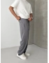 Gri Modal Kumaş Baggy Eşofman
