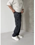 Antrasit Eskitme Dikiş Detay Baggy Jean