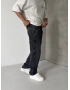Antrasit Eskitme Dikiş Detay Baggy Jean