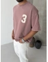 Gül Kurusu 3 Baskı Yıkamalı T-shirt