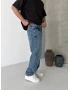 Mavi Yıkamalı Street Baggy Jean