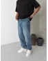 Mavi Yıkamalı Street Baggy Jean