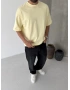 Sarı Boxy Oversize T-shirt