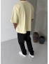 Sarı Boxy Oversize T-shirt
