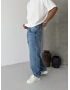 Mavi Dark Blue Bol Kalıp Baggy Jean