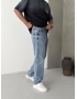 Mavi Yırtık Detay Regular Baggy Jean