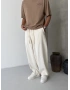 Krem Premium Pileli Süper Baggy