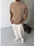 Kahve Yıkamalı Greatness Oversize T-shirt