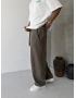 Haki Premium Pileli Süper Baggy