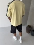 Sarı Heavy Baskılı Oversize T-shirt