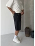 Siyah Bol Kalıp Baggy Şort