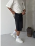 Siyah Bol Kalıp Baggy Şort