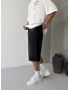 Siyah Bol Kalıp Baggy Şort