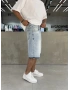 Buz Mavi Denim Baggy Şort