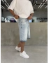 Buz Mavi Denim Baggy Şort