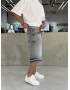 Antrasit Denim Baggy Şort