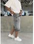 Antrasit Denim Baggy Şort
