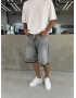Antrasit Denim Baggy Şort