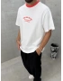 Turuncu Yaka Detay Free Oversize T-Shirt
