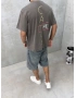 The Kahve Yıkamalı Oversize T-Shirt