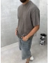 The Kahve Yıkamalı Oversize T-Shirt