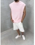 Pembe 00 Baskılı Oversize Atlet