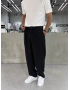 Siyah Premium Tensel Pileli Baggy