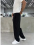 Siyah Premium Tensel Pileli Baggy