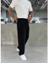 Siyah Premium Tensel Pileli Baggy
