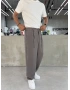 Gri Premium Tensel Pileli Baggy