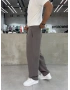 Gri Premium Tensel Pileli Baggy