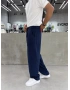 Lacivert Premium Tensel Pileli Baggy
