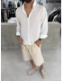 Beyaz Premium Gobiş Oversize Gömlek