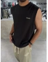 Siyah United Baskı Oversize Atlet