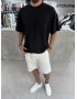 Siyah Modal Oversize T-shirt