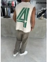Taş 4 Baskılı Oversize Atlet