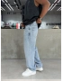 Buz Mavi Premium Effect Baggy Jean