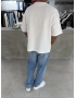 Beyaz Ravage Oversize T-Shirt