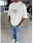 Beyaz Ravage Oversize T-Shirt