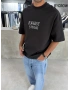 Siyah Ravage Oversize T-Shirt
